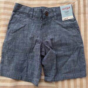 NWT!! Cat & Jack Kids Chambray Linen Shorts